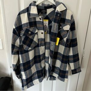 Blue Flannel Shacket